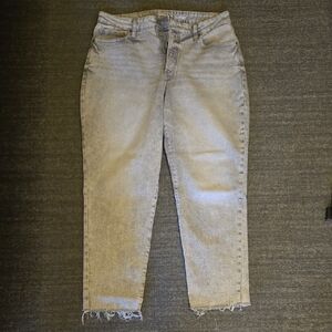 Old Navy Gray Straight Leg Jeans Classic Denim Style